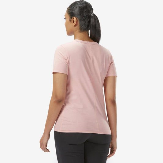 Women’s Solid Peach Cotton T-Shirt – Soft, Comfortable & Stylish