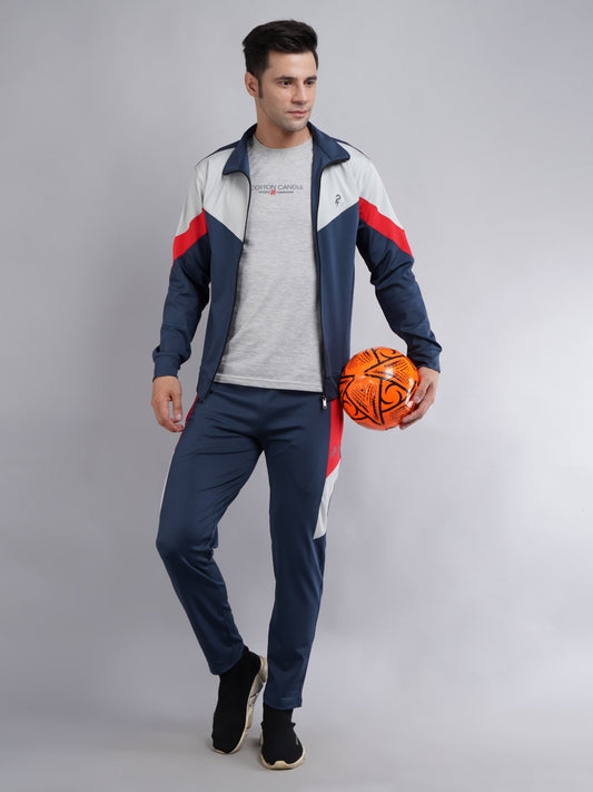 Men’s Navy Blue Sports Tracksuit – Full Zip Athletic Wear Set